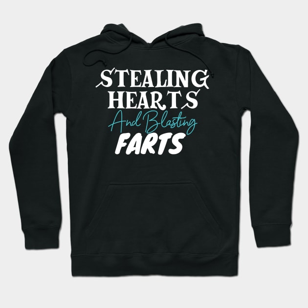 Stealing Hearts & Blasting Farts Hoodie by pako-valor